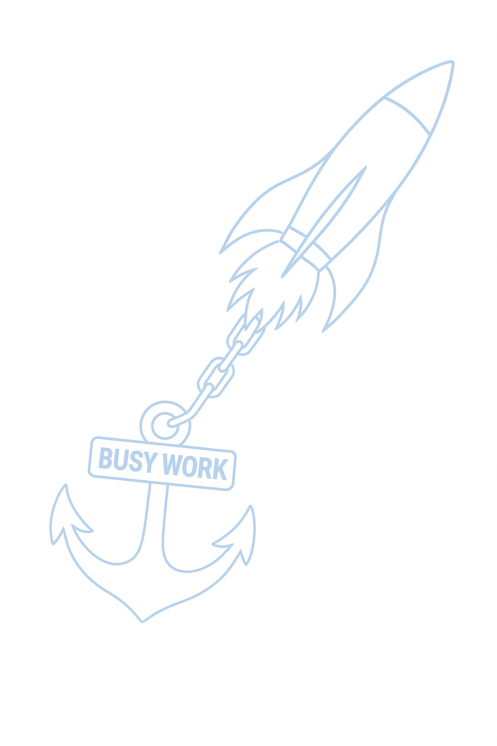Rocket anchor illustration